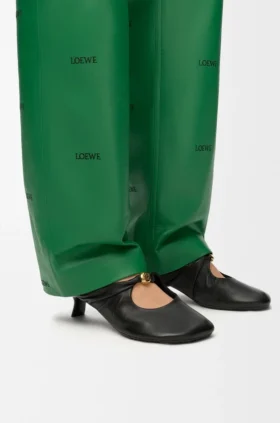 Mule suave «Pebble» en piel de cordero napa