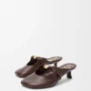 Mule suave «Pebble» en piel de cordero napa Mule suave «Pebble» en piel de cordero napa