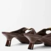 Mule suave «Pebble» en piel de cordero napa Mule suave «Pebble» en piel de cordero napa