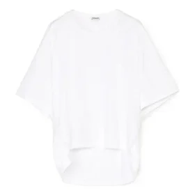 Os de manga corta, color liso blanco S540333Xat-2100