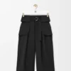 Pantalones cargo cortos de lana