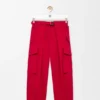Pantalones cargo de algodón y seda