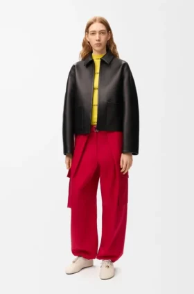 Pantalones cargo de algodón y seda