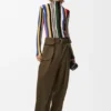 Pantalones cargo de algodón y seda