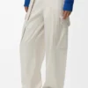 Pantalones cargo de algodón y seda