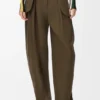 Pantalones cargo de algodón y seda