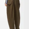 Pantalones cargo de algodón y seda
