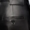Pantalones con cinturón de piel de cordero napa