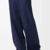 Pantalones con cordón de ajuste en mezcla de algodón Pantalones con cordón de ajuste en mezcla de algodón