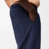 Pantalones con cordón de ajuste en mezcla de algodón Pantalones con cordón de ajuste en mezcla de algodón