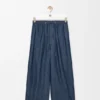 Pantalones con cordón de algodón