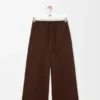 Pantalones con cordón de algodón