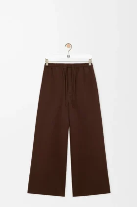 Pantalones con cordón de algodón
