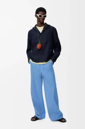 Pantalones con cordón de algodón