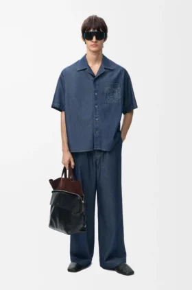 Pantalones con cordón de algodón Pantalones con cordón de algodón