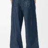 Pantalones con cordón de algodón