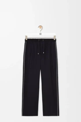 Pantalones con cordón de lana