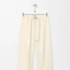 Pantalones cortos con cinturón de algodón y seda Pantalones cortos con cinturón de algodón y seda
