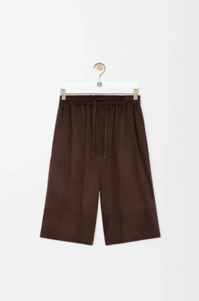 Pantalones cortos con cordón de gamuza de piel de cabra Pantalones cortos con cordón de gamuza de piel de cabra