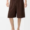 Pantalones cortos con cordón de gamuza de piel de cabra