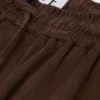 Pantalones cortos con cordón de gamuza de piel de cabra