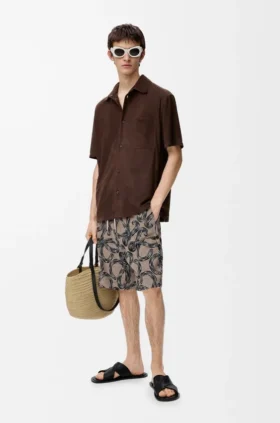 Pantalones cortos de felpa jacquard