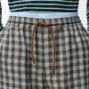 Pantalones cortos de mezcla de viscosa y lino Pantalones cortos de mezcla de viscosa y lino