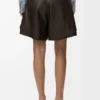 Pantalones cortos de piel de becerro napa Pantalones cortos de piel de becerro napa