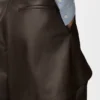 Pantalones cortos de piel de becerro napa Pantalones cortos de piel de becerro napa