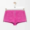 Pantalones cortos de piel de cabra de gamuza Pantalones cortos de piel de cabra de gamuza