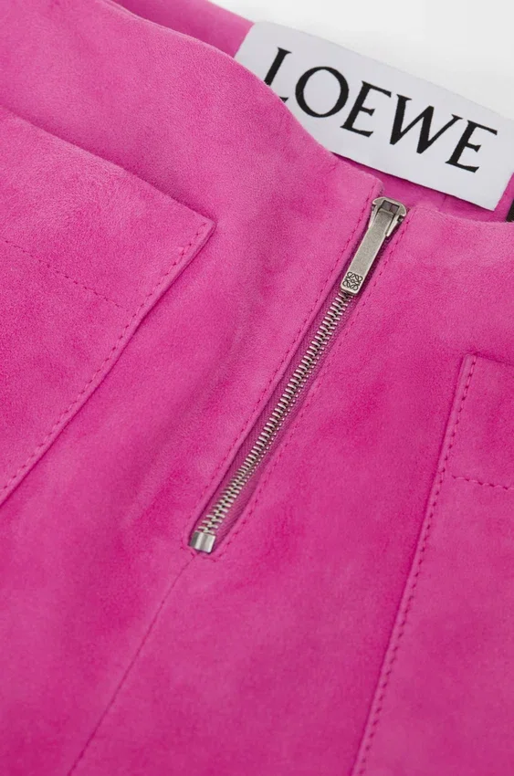 Pantalones cortos de piel de cabra de gamuza Pantalones cortos de piel de cabra de gamuza