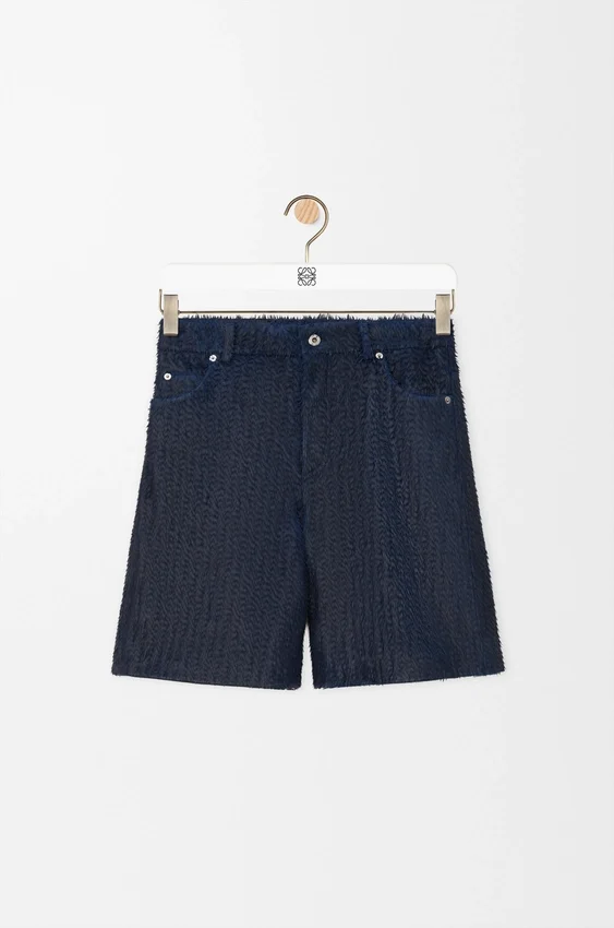 Pantalones cortos de piel de cordero napa Pantalones cortos de piel de cordero napa