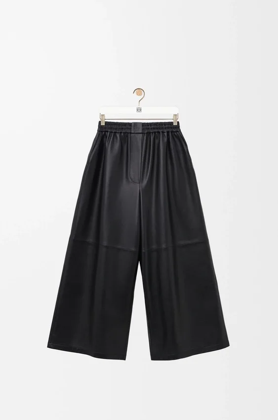 Pantalones cortos de piel de cordero napa Pantalones cortos de piel de cordero napa