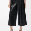 Pantalones cortos de piel de cordero napa Pantalones cortos de piel de cordero napa