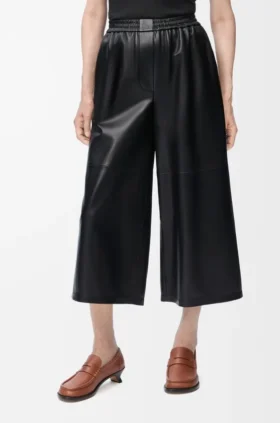 Pantalones cortos de piel de cordero napa Pantalones cortos de piel de cordero napa