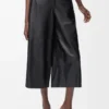Pantalones cortos de piel de cordero napa Pantalones cortos de piel de cordero napa