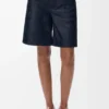 Pantalones cortos de piel de cordero napa Pantalones cortos de piel de cordero napa