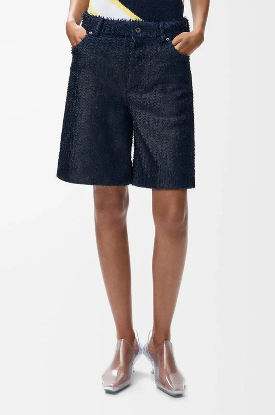 Pantalones cortos de piel de cordero napa Pantalones cortos de piel de cordero napa