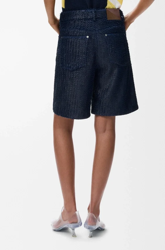Pantalones cortos de piel de cordero napa Pantalones cortos de piel de cordero napa