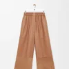 Pantalones cortos de piel de cordero napa y piel de cabra de gamuza Pantalones cortos de piel de cordero napa y piel de cabra de gamuza