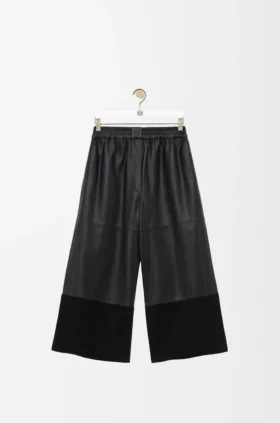 Pantalones cortos de piel de cordero napa y piel de cabra de gamuza Pantalones cortos de piel de cordero napa y piel de cabra de gamuza