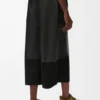 Pantalones cortos de piel de cordero napa y piel de cabra de gamuza