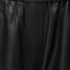 Pantalones cortos de piel de cordero napa y piel de cabra de gamuza