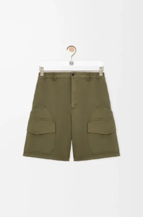 Pantalones cortos tipo cargo de algodón