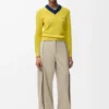 Pantalones de algodón y seda