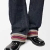 Pantalones de mezclilla con dobladillo Pantalones de mezclilla con dobladillo