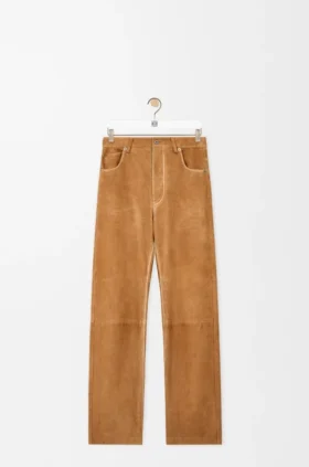 Pantalones de piel de cabra de gamuza