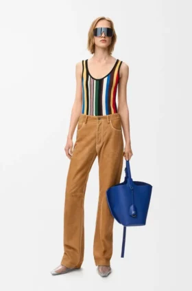 Pantalones de piel de cabra de gamuza