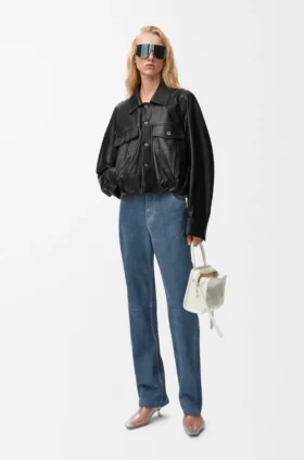 Pantalones de piel de cabra de gamuza