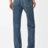 Pantalones de piel de cabra de gamuza Pantalones de piel de cabra de gamuza